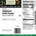 Frontier Co-op No Beef Broth Powder, 1-Pound Bulk Bag, Vegetarian Beef Broth, Soup Base, Gravy, Hot Drink, Kosher (EXP 03/01/27)