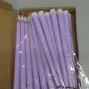 Macarrie 24 Packs Flameless Taper Candles Battery Operated Fake 11 Inch Long Candlelight LED Flameless Candlesticks Flickering Tapered for Spring Summer Wedding(Lavender Purple)
