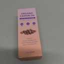 Organic Castor Oil with Rose Quartz Roller, Organic Castor Oil Roll On, Natural Ingredients, Gently Nourishes Skin, Deep Hydration & Smoothing, Suitable for All Skin Types (1pc)