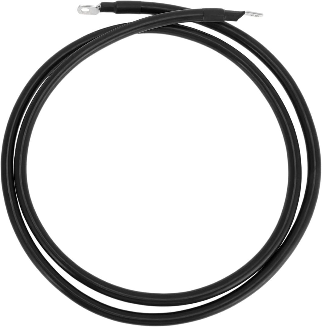 1 Pc Battery Inverter Cable 2 AWG Gauge 6FT 5/16" Lug Battery Cable Universal for Car Vehicle Boat RV Solar Tinned Copper Black