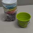 Amazon.com: Juvale Tiny Metal Buckets with Handles - Stackable Pails for Home & Kitchen Organization - Metal Tins for DIY Craft Storage - Bulk Pails for Classroom Organization - Pack of 6 Multicolor, 3.25"x 2.75" : Everything Else