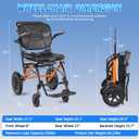 Aevi Lightweight Transport Wheelchair for Adults & Seniors, 19 lbs Folding Travel Wheelchair with 17.7" Seat, Portable Transport Chair for Caregivers, Narrow Wheelchair for Doorways (White - 3)