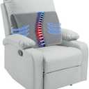 Amazon.com: HOMBYS Lumbar Support Pillow for Recliner Chair, Memory Foam Back Support Cushion for Elderly,Extra Large Lumbar Support Pillow,Thick Backrest for Home Reading (Grey, 20x13.5"x5") : Home & Kitchen