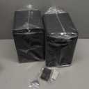 Passive Bookshelf Speakers for Record Player, Stereo Speakers with 4 Inch Woofer and Silk Dome Horn Tweeter for Turntable, Surround Sound System,PC and TV, Wall Mountable.