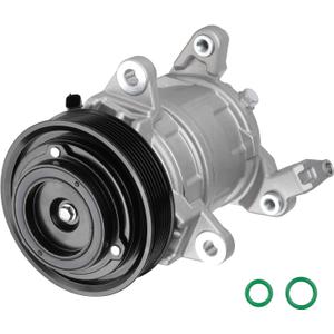 AC Compressor with A/C Clutch Fit for Dodge for Ram 1500 2500 3500 PICKUP 5.7L 2003 2004 2005 2006 2007 2008 (5.7L Pickup Only), Replaces CO 10802C, Air Condition automotive replacement