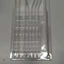 ALINK Skinny Clear Glass Straws, 10.5" x 7 mm Long Reusable Drinking Straws for 30 oz 20 oz RTIC/YETI Stanley Tumblers, Mason Jars, Pack of 8 with 2 Straw Brush