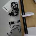 KAMANINA 1 Inch Curtain Rod Single Drapery Rod 36 to 72 Inches (3-6 Feet), Black Curtain Rods for Windows, Twisted Cage Finials