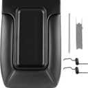 SCITOO Auto Black Center Console Lid Kit Replacement fit for 2001-2007 for GMC Sierra Silverado