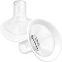 2pcs 14mm Soft Rim Flanges with 106 Degree Wider Opening Angle for Medela Breast Pump, PersonalFit, Freestyle, Maxflow, Freestyle Flex Swing Maxi Connector, Zoome Z1/ Z2, NCVI, Lansinoh Signature Pro