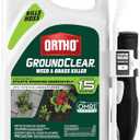 Ortho GroundClear Weed & Grass Killer with Comfort Wand - Kills Dandelions, Chickweed, Crabgrass, Moss & More, OMRI Listed, Ready-to-Use Grass and Weed Killer Spray, 1 gal.
