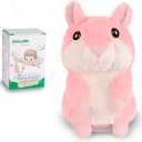 Kids Toddler Toys for Ages 2-4, Talking Hamster Repeats What You Say, Interactive Plush Repeating Toy for 2 3 4 5 6 8 Year Old Boy Girl Birthday Gift (Pink)