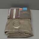 Urban Habitat Linen Curtains 50x63Inches Long for Living Room Grommet Ring Top Rustic Farmhouse Semi Sheer Light Filtering Window Curtain Dining Room Thick Flax Linen Textured Drapes Burlywood Birch Greige