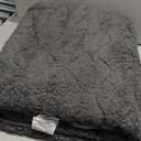 Bearhug Heated Electric Mattress Pads Queen Size Dual Controllers Bed Warmer Sherpa 21” Deep Pocket 10 Heat Settings 12-Hour Timer Machine Washable Gray 60”×80”