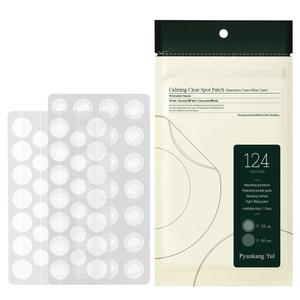 [PKY] PYUNKANG YUL Calming Clear Spot Patch (Intensive + Slim Care), Practical 2 Types and Sizes for Various Spots, Invisible Zit Cover with Hydrocolloid, Korean Skincare (124 count)
