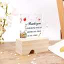 Teacher Appreciation Gifts for Women Thank You Gifts Unique End of Year Back to School First Day of School Graduation Kindergarten Daycare Teacher Birthday Gift Puzzle Shaped Acrylic Block Plaque
