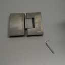 Alise Glass Shower Door Hinges, 180 Degree Shower Door Hinges for Glass Doors,Heavy Duty Stainless Steel Cabinet Hinges,Frameless Shower Doors Hardware Replacement Part,Brushed Nickel