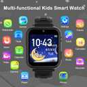 Phyulls Smart Watch for Kids, Smart Watch Toys with 39 Games Camera Video Recorder Music Alarm Calculator Calendar Flashlight Stopwatch Pedometer Gift Toys for 3-12 Years Old Boys and Girls (Black)