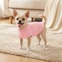 3 Pack Dog Shirt for Small Supplies Functional Waffle Dog Clothes Warm Soft Sweatshirt Outfit for Dogs Cats Pet Apparel, S (Back: 11.8",Chest: 15.7", 5.5-10Ibs)