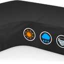 Zettum Outdoor L-Shaped Sectional Cover - 600D Patio Sectional Sofa Cover, Waterproof Patio Furniture Covers for 6-Seater Outdoor Sectional Sofa and Couch, Left Facing, 85x110 Inch Wide