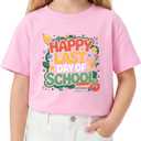 Last Day of School T-Shirt for Kids Toddler Funny Short Sleeve Tee Girls Boys Cotton 2T-8T (Pink)