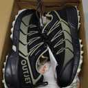 Women's Waterproof Hiking Shoes Lightweight Non-Slip Trails Walking Shoes Outdoor Sneakers (9, Grey)