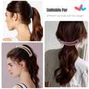 2 x 6 Pieces Banana Hair Clips for Women,Cute Banana Clip for Thin Fine Thick hair,Non Slip Banana Claw Clips (Black,Brown,Cream,Orange,Navy,Carmine)