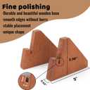 Wood Mini Place Card Holder 2.36X3 Inch for Sign Holder Chalkboard Bar/Coffee Menu Message Board Display, Table Number Food Label Stand