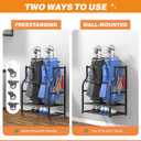 Ultrawall Golf Storage Organizer, Golf Bag Storage Stand for Garage, 28.5in-Holds 2 Golf Bags