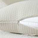 FUTEI Beige Decorative Throw Pillow Covers 20x20 Inch Set of 2,Soft Chenille Triangle Check Pattern Cushion Case,Modern Home Decor for Couch Bed Living Room