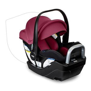 Britax Willow S Infant Car Seat with Alpine Base, ClickTight Technology & Brook+ Modular Baby Stroller, Ultra-Lightweight Infant and Toddler Stroller with SafeWash Insert (Ruby Onyx)