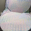 Autoamerics 1-Piece Windshield Sun Shade - Holographic Print Foldable Car Front Window Sunshade for Cars SUV Truck - Heat Blocker Visor Protector Blocks Max UV Rays and Keeps Your Vehicle Cool - Large (LARGE = 64 x 33.5 inches)