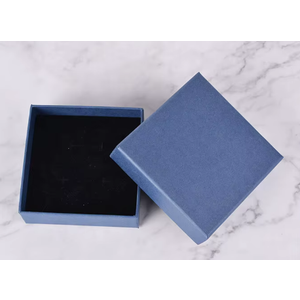 Cardboard Jewelry Gift Boxes, 50 Pack 3.5x3.5x1 Inch, Bulk Jewelry Packaging Small Jewelry Box with Lids for Necklace Ring Bracelet Earring(Blue)