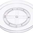 Amazon Basics Clear Lazy Susan Turntable Organizer for Organization, 12-Inch, 2-Pack