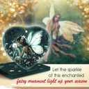 5 x Fairy Christmas Ornaments 2025 - Fairy Gifts for Women, Xmas Gifts for Friends Family as Fairy Decor, Ceramic Angel Ornaments for Christmas Tree Decorations, Gift Exchange Ideas