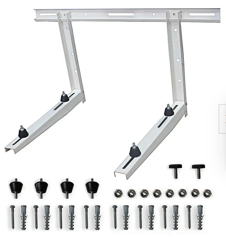 9000 - 36000 BTU Outdoor Wall Mounting Bracket for Ductless Mini Split Air Conditioners and Heat Pumps