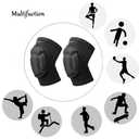 ONTYZZ Knee Pads with Thickening Anti-Collision Sponge The Non-Slip Breathable Knee Protector for Volleyball Running Kneeling Hiking Dancing Gardening Knee Sleeves for Men Women Work Black/M