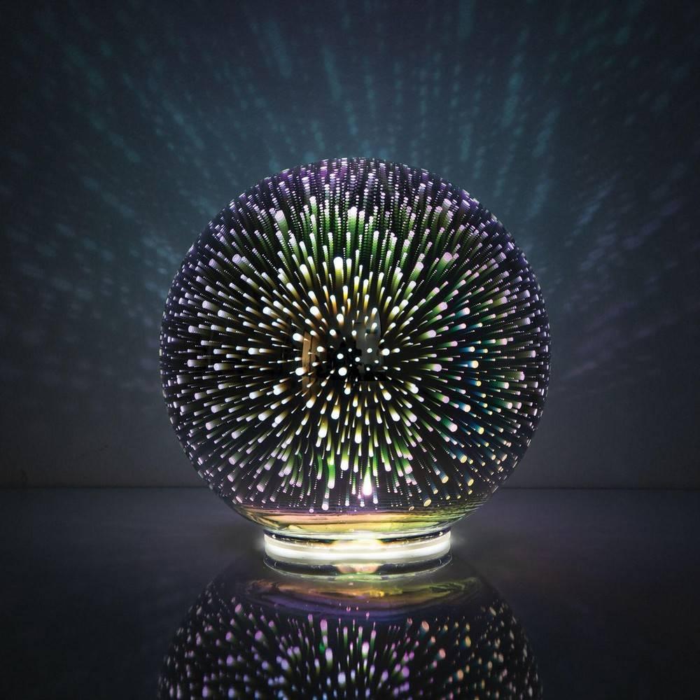 Merkury Galaxy Globe Lamp 6" diameter Multicolor Battery Operated