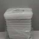 Citylife 6 Packs 6 QT Plastic Storage Bins with Latching Lids Clear Storage Box with handle Stackable Storage Containers for Organizing Snacks, Crafts, Toys, Tools