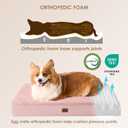 EHEYCIGA Orthopedic XL Dog Beds for Extra Large Dogs with Removable Washable Cover for Crate, Pink, 41x27