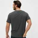 Mens T-Shirts Crew Neck Shirts Athletic Fitted Plain Basic Tees Soft Cotton Blend Comfort T Shirts for Men (Gray, M)