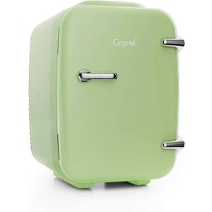 CAYNEL Mini Fridge Portable Thermoelectric 4 Liter Cooler and Warmer for Skincare, Eco Friendly Beauty Fridge For Foods,Medications, Cosmetics, Breast Milk, Medications Home and Travel
