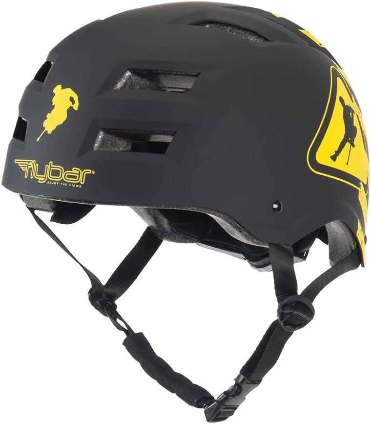 Flybar Bike Helmet- Multi Sport Dual Certified Adjustable Dial, Lightweight Skateboard Helmet, Roller Skating, Pogo, Electric Scooter, Snowboard, Boys and Girls Kids- Adults Helmets Warning, Medium-Large