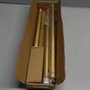 Gold Shower Curtain Rod 34-66 Inches(2.8-5.5ft) Never Rust Adjustable Shower Rod Spring Tension Non Slip No Drilling Shower Rods for Bathroom Garland Window