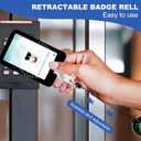 Be Kind Id Badge Holder with Lanyard,Retractable Badge Holders Reels,Breakaway Lanyards for ID Badges,Cute Fashion Key Chain Keychains,Badge Clips for School Office