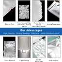 50 Pack 1 Gallon Mylar Bags for Food Storage with Oxygen Absorbers for Rice, Grains, Coffee Beans and Emergency Long Term Food Storage