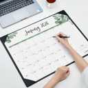 Large Desk Calendar 2026 with Desktop Mat, Cabbrix Desk Pad Calendar 22 x 17 Inch Covering January 2026 to June 2027, Desk Blotter Calendar 2026 for Home School and Office