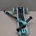 3-Wheel Kids Scooter with Multi-Color Lights on Deck & Wheels  5-Height Adjustable Handlebar, Wide Anti-Slip Deck, Child Safety Certified, Boys & Girls Ages 3+ Supports Up to 150 lbs (Aqua)