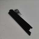 Alskarhem Black Curtain Rods for Windows 30 to 88 Inch,5/8 Inch Small Curtain Rod Set With Brackets