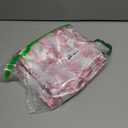 WDIRARA Women's 2 Piece Bowknot Print Satin Pajama Set Long Sleeve Button Down Lounge Pants Sleepwear Sets (Pink White, Small)