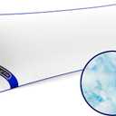 Syrinx Memory Foam Body Pillow Insert for Adults, Soft Surface Firm Full Body Pillow for Side Sleeper, Long Pillow for Bed - 20x54 Inch, White